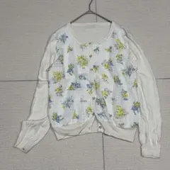 エニシス 花柄 カーディガン 長袖 レディース　Mサイズ相当のサムネイル