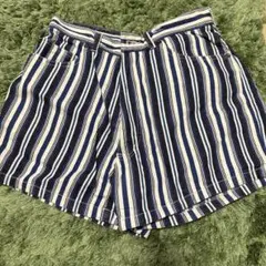ストライプ ショートパンツ レディース　Lサイズ☻セール中❗️