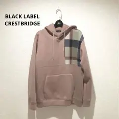 ブラックレーベルクレストブレッジ　パッチワークチェックフーディー　パーカー