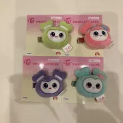 TWICE GIGO ぬいぐるみヘアピン 4個 ジョンヨン モモ サナ ミナ