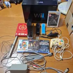 Nintendo Wii 本体 + ソフト5+コントローラーメモリーカードセット