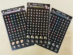 ブラックスター×あらいぐまラスカル　スケジュールシール　3枚セット　新品