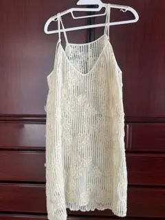 kastane 【前後2WAY】フラワーレースミニワンピース