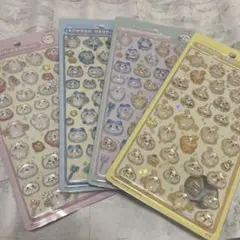 【4種セット】 ちいかわ　ハチワレ　うさぎ　みんな　ボンボンドロップシール