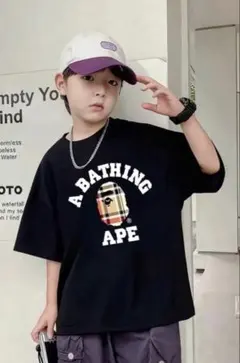 A BATHING APE ロゴ Tシャツ ブラックのサムネイル