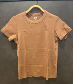 UNIQLO U ブラウン Tシャツ クルーネックTシャツ