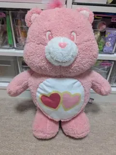 タグ付き　ケアベア　ふんわりBIGぬいぐるみ　ラブアロットベア