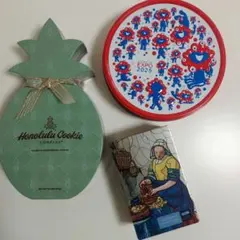 【3つセット】 ホノルルクッキー EXPO2025 麻布かりんとう 小物入れ