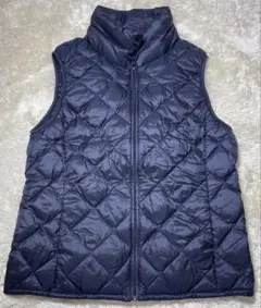 UNIQLO ネイビー キルティングダウンベスト Sサイズ　軽量コンパクト