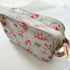 Cath Kidston 花柄ポーチ グレー