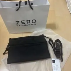 ZERO HALLIBURTON ブラック ショルダーバッグ　クラッチバッグ