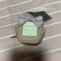 THREEPPY チャーム付エコバッグ 香水風 ピンク