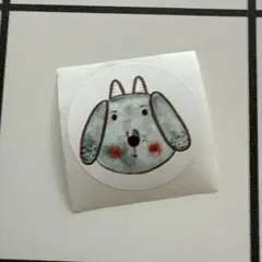 犬の顔 ステッカー