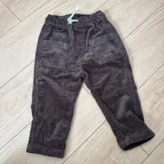 新品　H&Mコーデュロイ パンツ ダークブラウン　80cm