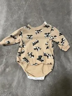フタフタ パンダ柄　ロンパース　70センチ