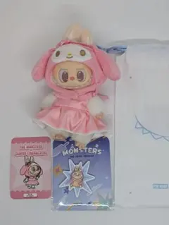 POP MART ラブブ サンリオ マイメロディ labubu 星形ピンバッジ