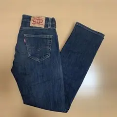 Levi's 505ダークブルー ストレートジーンズ