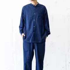 MBハイエンドVINTAGEリヨセルデニムシャツ フレアデニムMダーク