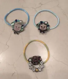 未使用　鬼滅の刃　ヘアゴム　嘴平伊之助、悲鳴嶢行冥　3個セット