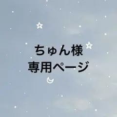 ちゅん様　専用ページ