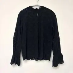 COMME CA ISM コムサイズムレディース 長袖 レース ブラウス