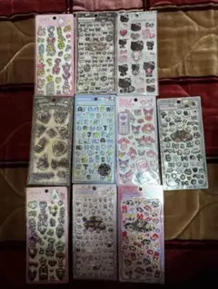 サンリオ 等キャラクター シール 9枚セット