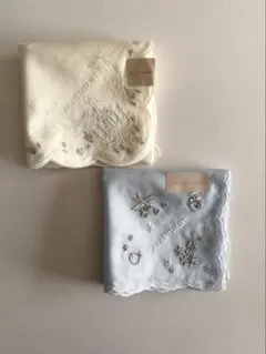 JILL STUART ハンカチ 2枚セット アイボリー 水色