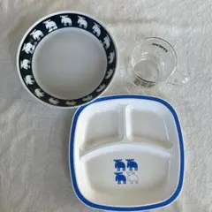 モズプレート➕モズ耐熱二層ガラスカップ➕モズ皿セットのサムネイル