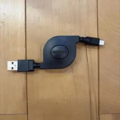 巻き取り式microUSBケーブル