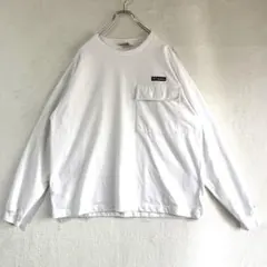 【Colombia】バックプリント ロングTシャツ ホワイト カジュアル Mのサムネイル
