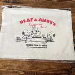 【未開封・新品】スヌーピー コットンポーチ 230x170mm