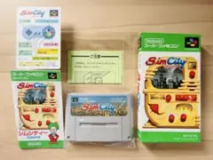 スーパーファミコン SFC シムシティー 箱説カード付き 任天堂 完品