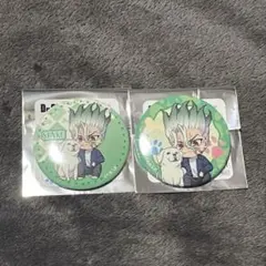 Dr.stone 缶バッジ　with dog ver 千空
