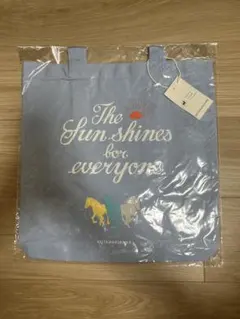 紗栄子　那須ファームヴィレッジ　オーガニックコットントーバッグ　ブルーのサムネイル