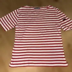 SAINT JAMES セントジェームス ウェッソン 半袖Tシャツ 赤ボーダーS