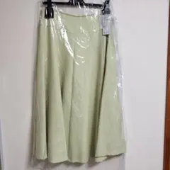 新品 ベルメゾン StyleNote スカート ウエスト67cm ライムグリーン