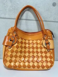 オレンジ　レディースショルダーバッグ