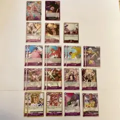 ワンピースカード　紫デッキパーツ　まとめ売り