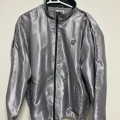 K-SWISS シルバー ナイロンジャケット