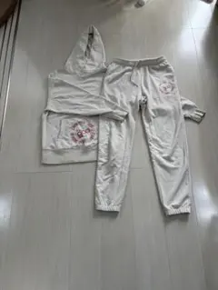 GAP フード付きスウェットセット クリーム色