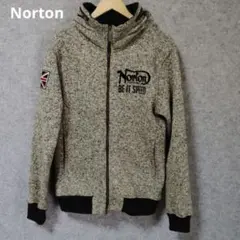 ✨Norton バックロゴ ヴィンテージ フード付きジャケット グレーのサムネイル