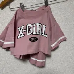 X-girl stages Tシャツ スカート セットアップ ピンクのサムネイル