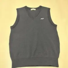 ニットベスト 黒 m