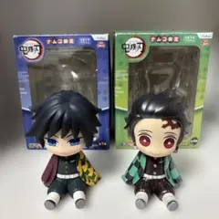 鬼滅の刃　ナムコ限定　ぽてっとフィギュア　冨岡義勇　竈門炭治郎　パールvar