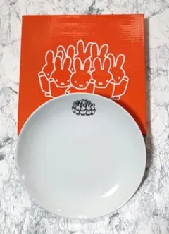 ミッフィー　miffy　絵皿　ミッフィープレート　ホワイト　レトロ？　未使用　白