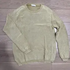 イエロー 春服 ニットセーター XLサイズ BACK NUMBER