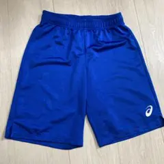 asics 青 ハーフパンツ　140