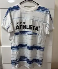 ATHLETA アスレタ プラクティスシャツ ホワイト ブルー Sサイズのサムネイル