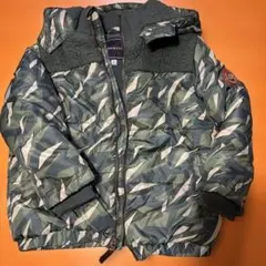 迷彩柄 フード付き 中綿コート