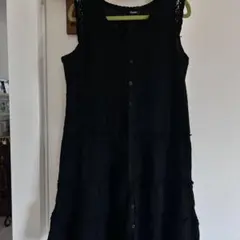 Mignon ブラック ノースリーブ チュニック